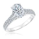 Exclusive Shop ECONIC Oval Lab Grown Diamond Engagement Ring 2ctw